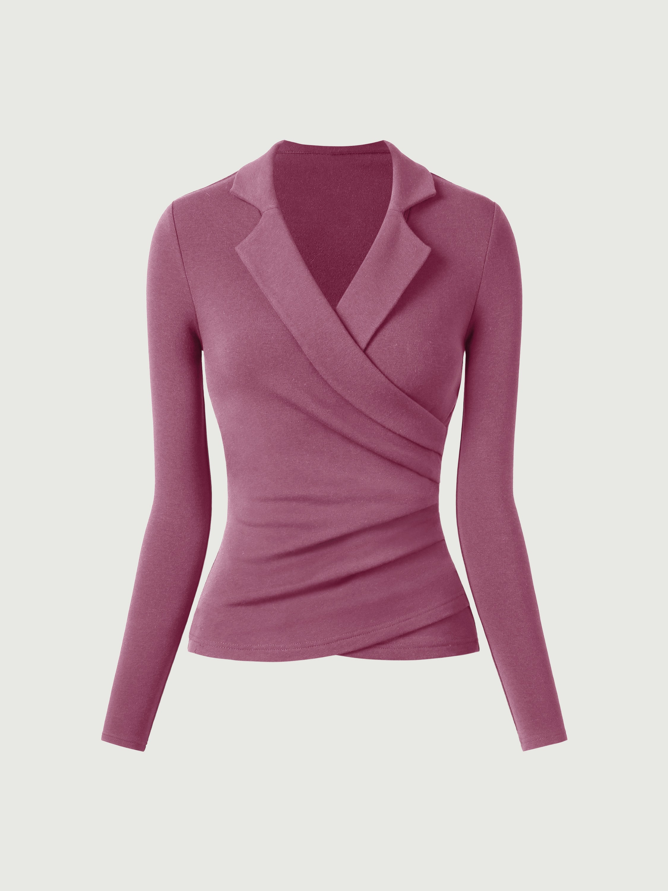 Collared Surplice Top