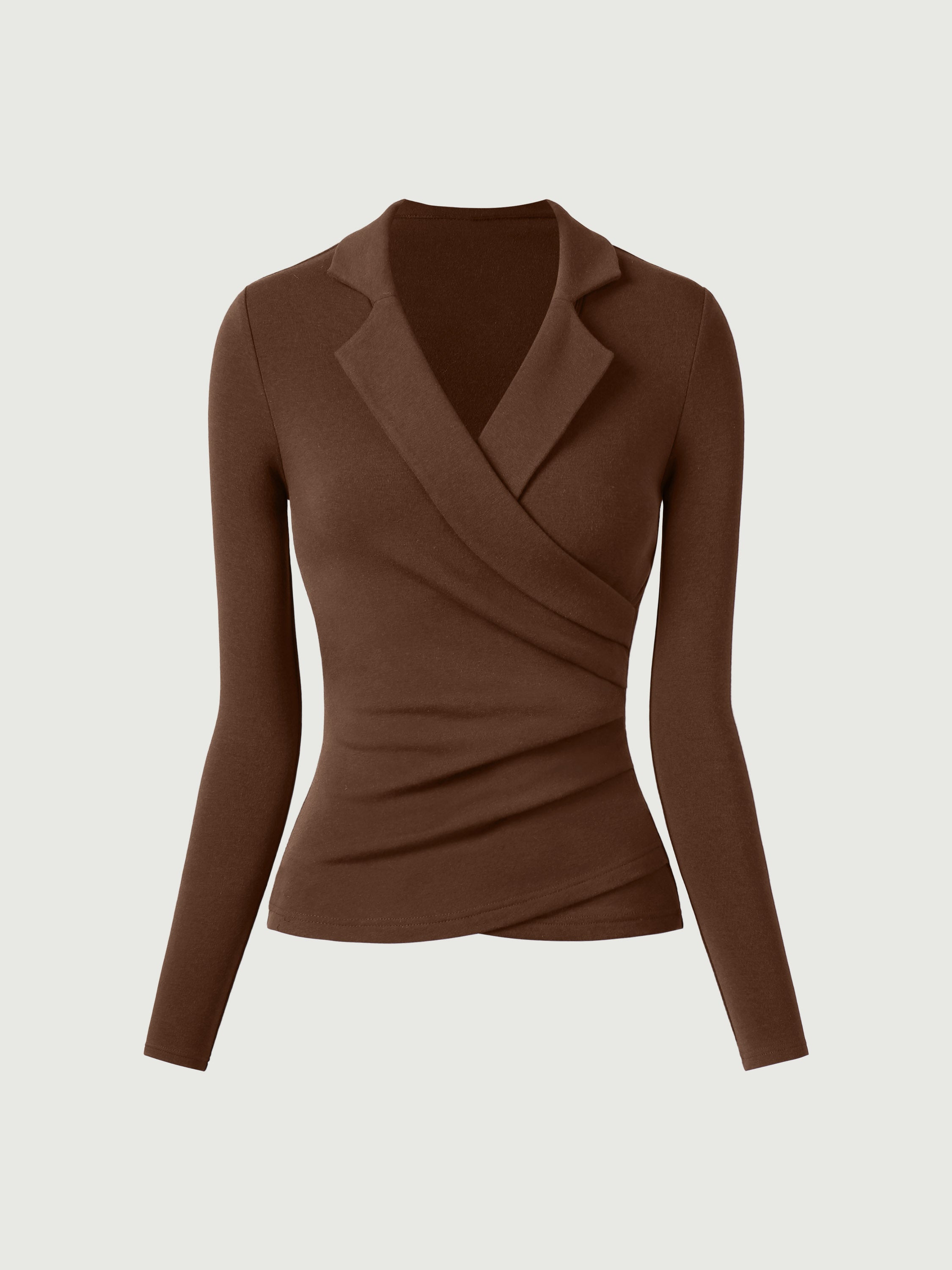 Collared Surplice Top