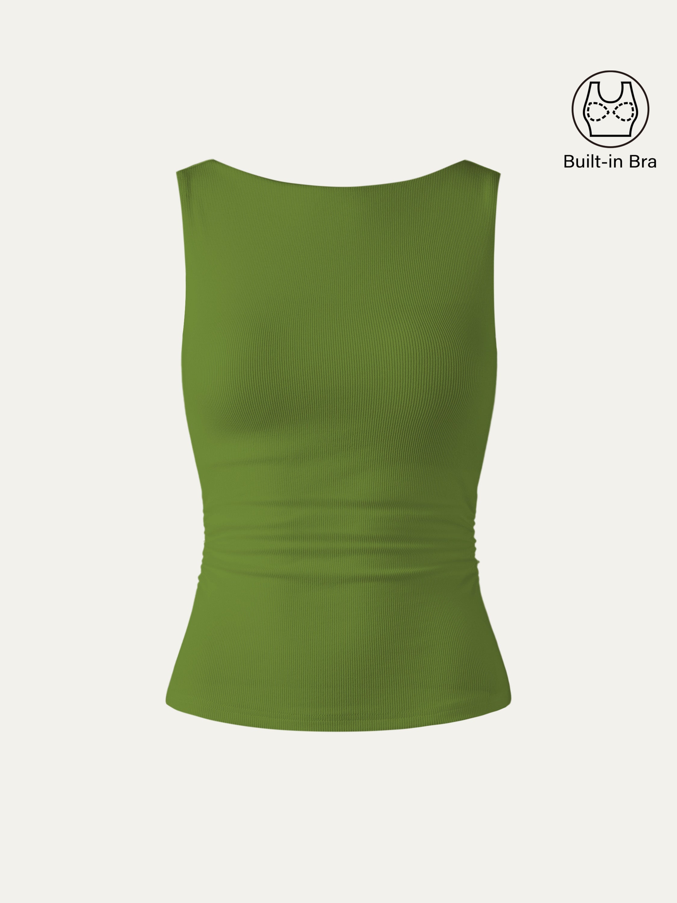 Elastic Open Back Brami Tank
