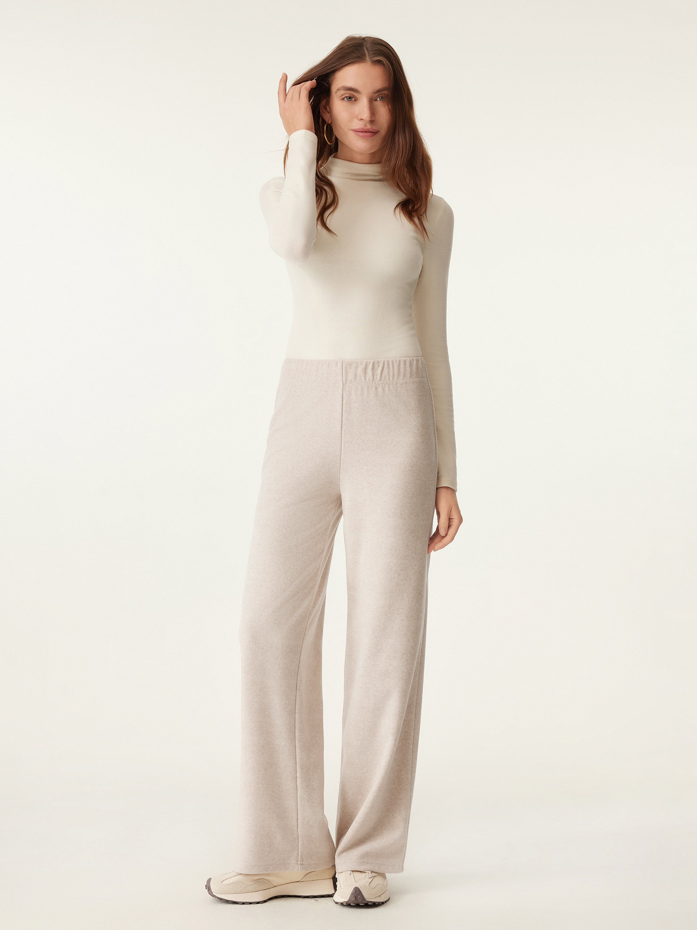 Cozy Towel-Knit Pull-On Pant