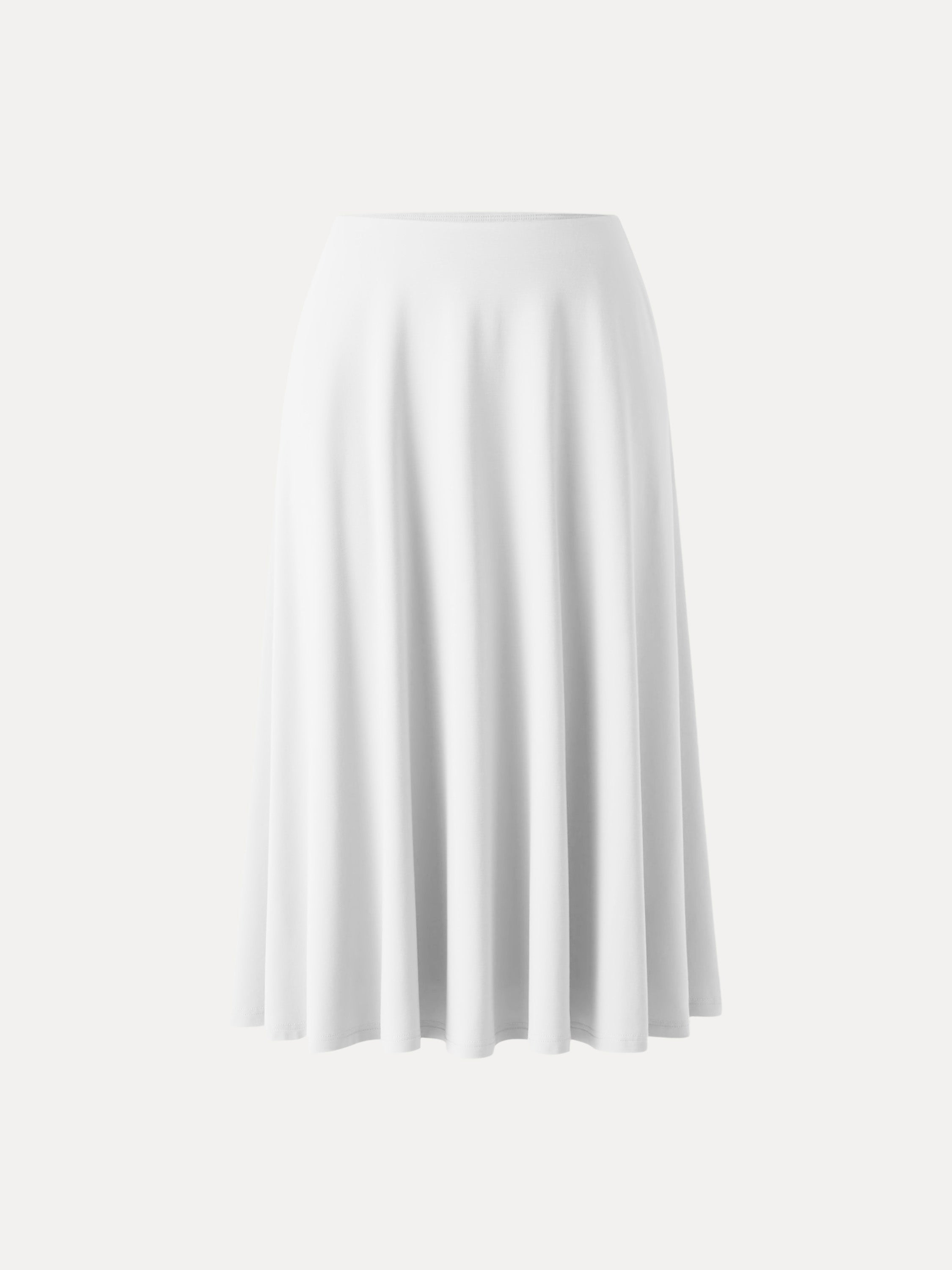 Icy Ponte A-line Midi Skirt with Pockets