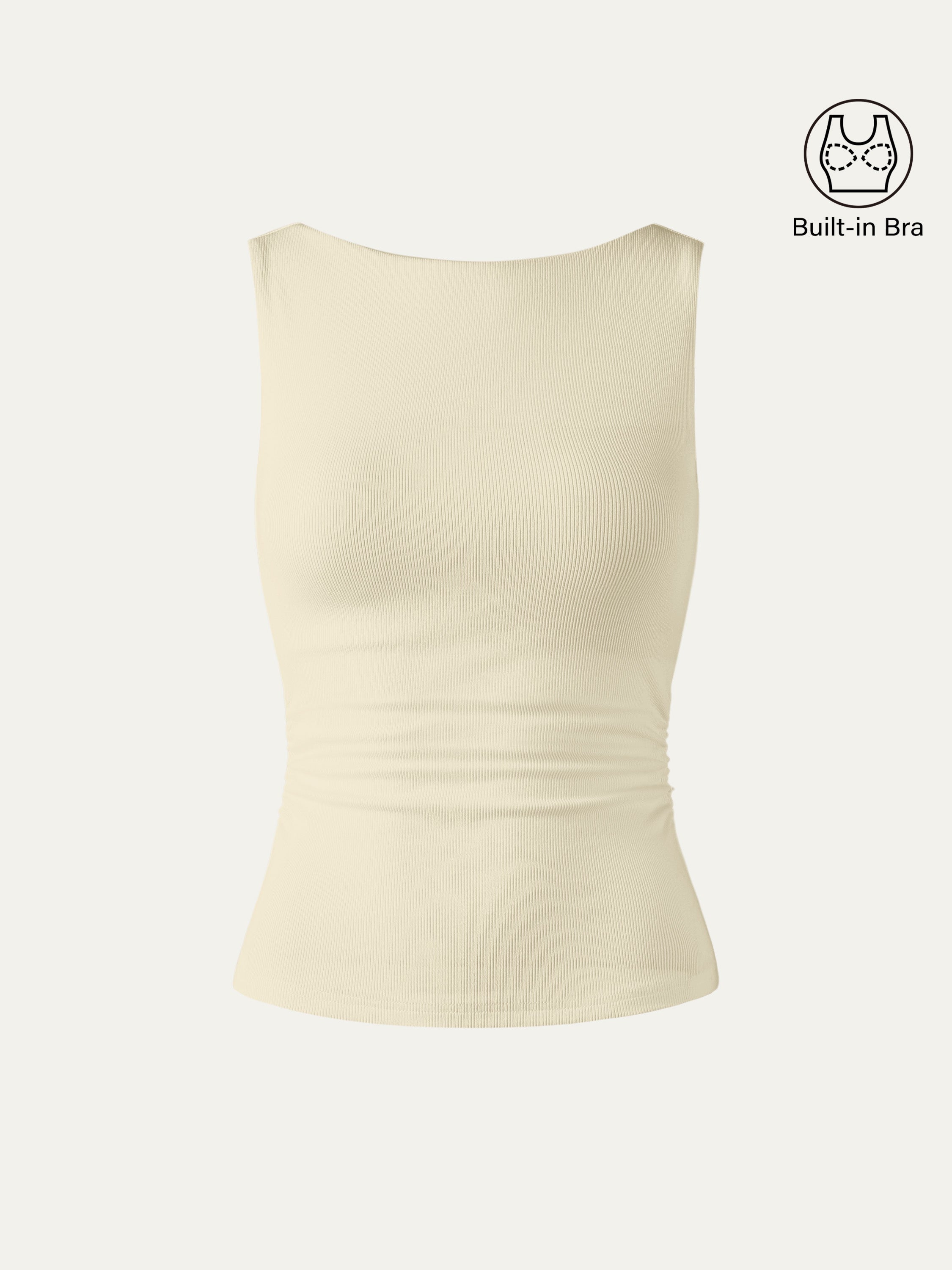 Elastic Open Back Brami Tank
