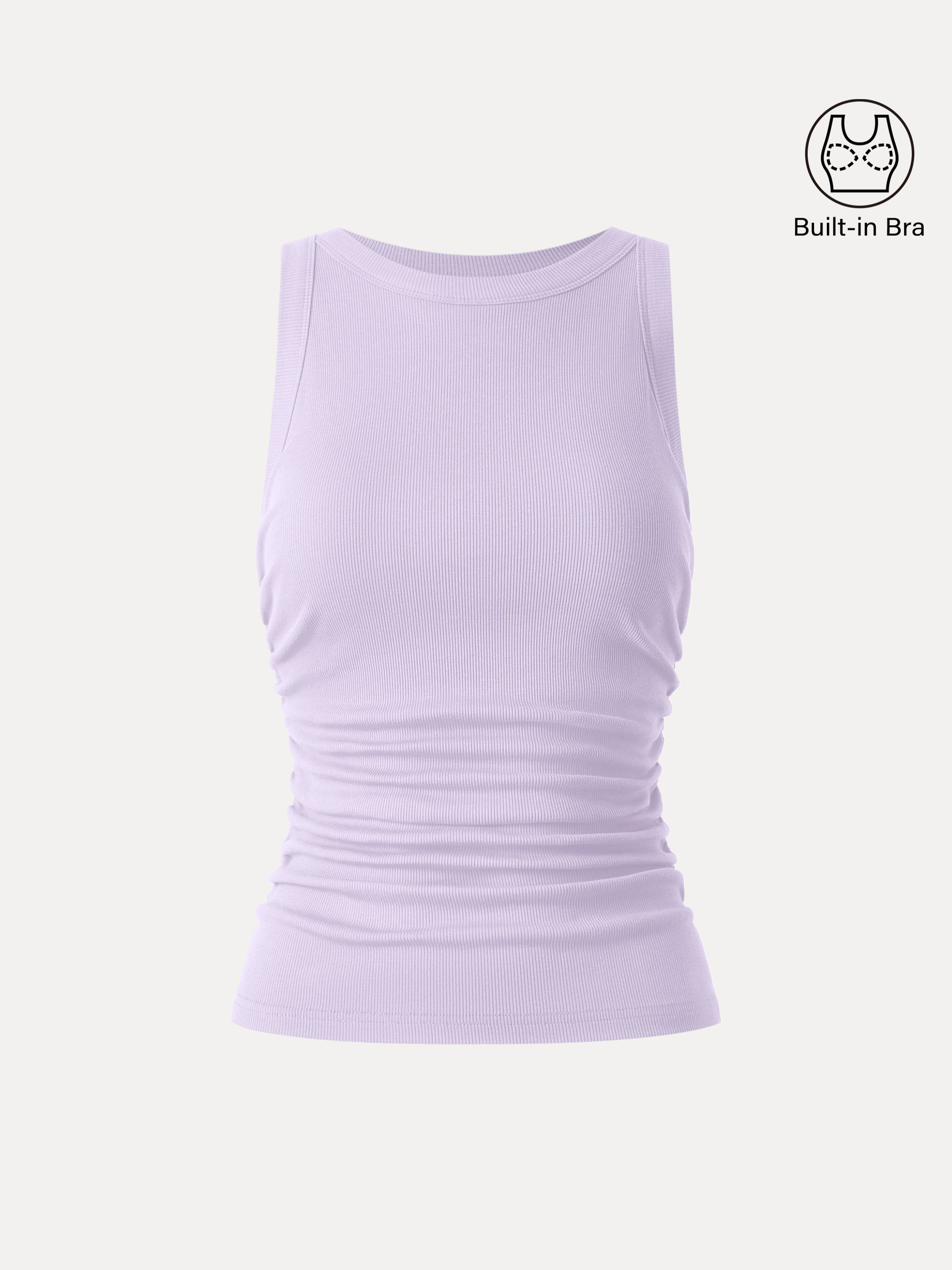 Crewneck Side Ruched Brami Tank
