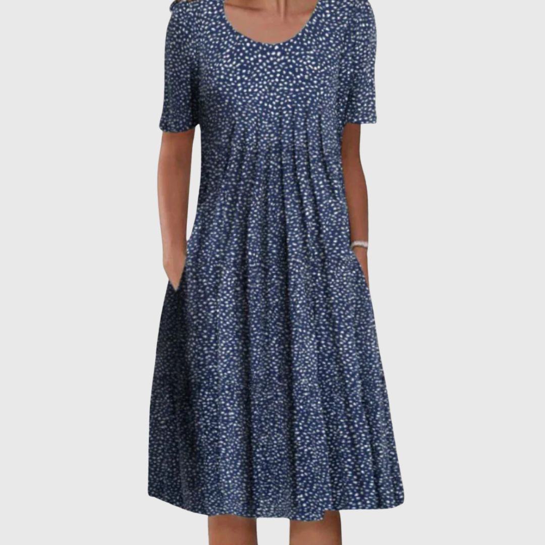 Isabel - Elegant Patterned Midi for Every Day