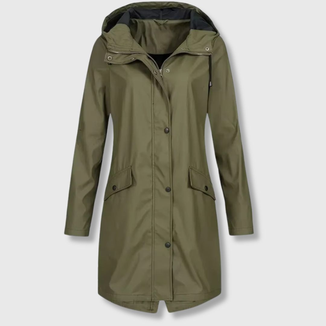 Elisabeth - Long raincoat for everyday ease