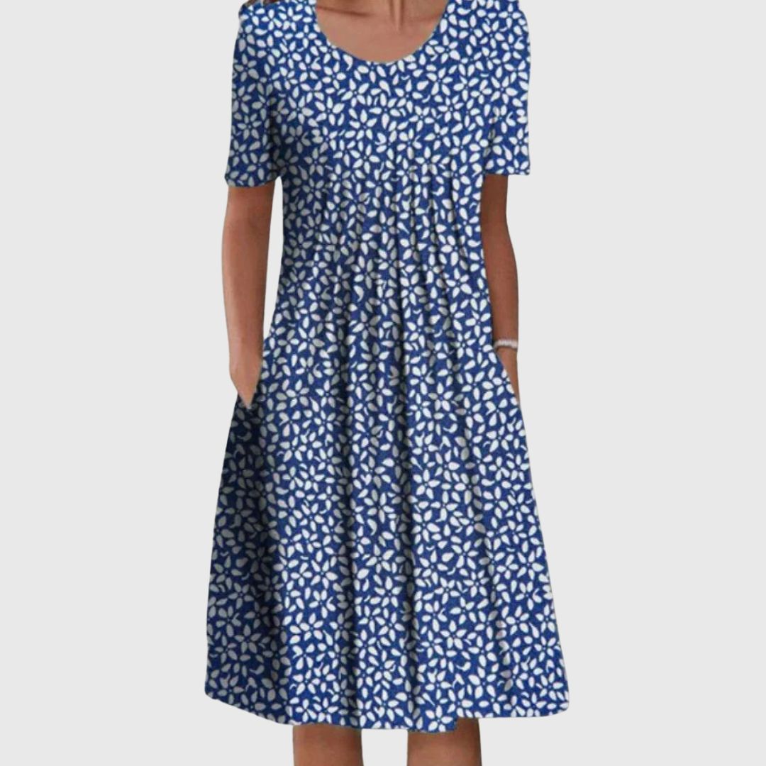 Isabel - Elegant Patterned Midi for Every Day