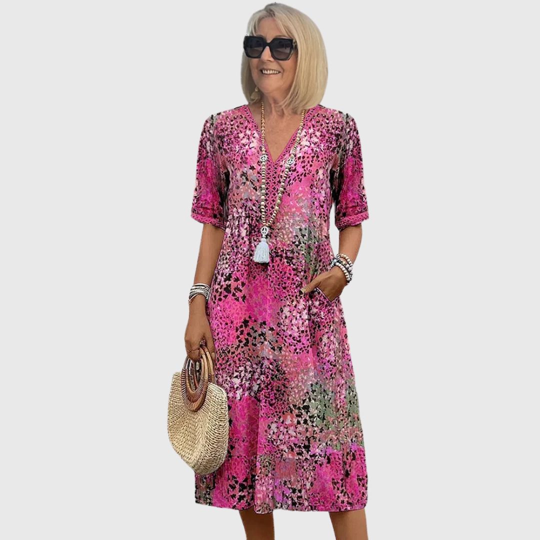 Grace - Feel Beautiful V-Neck Midi Dress