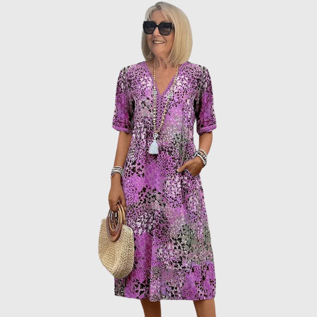 Grace - Feel Beautiful V-Neck Midi Dress