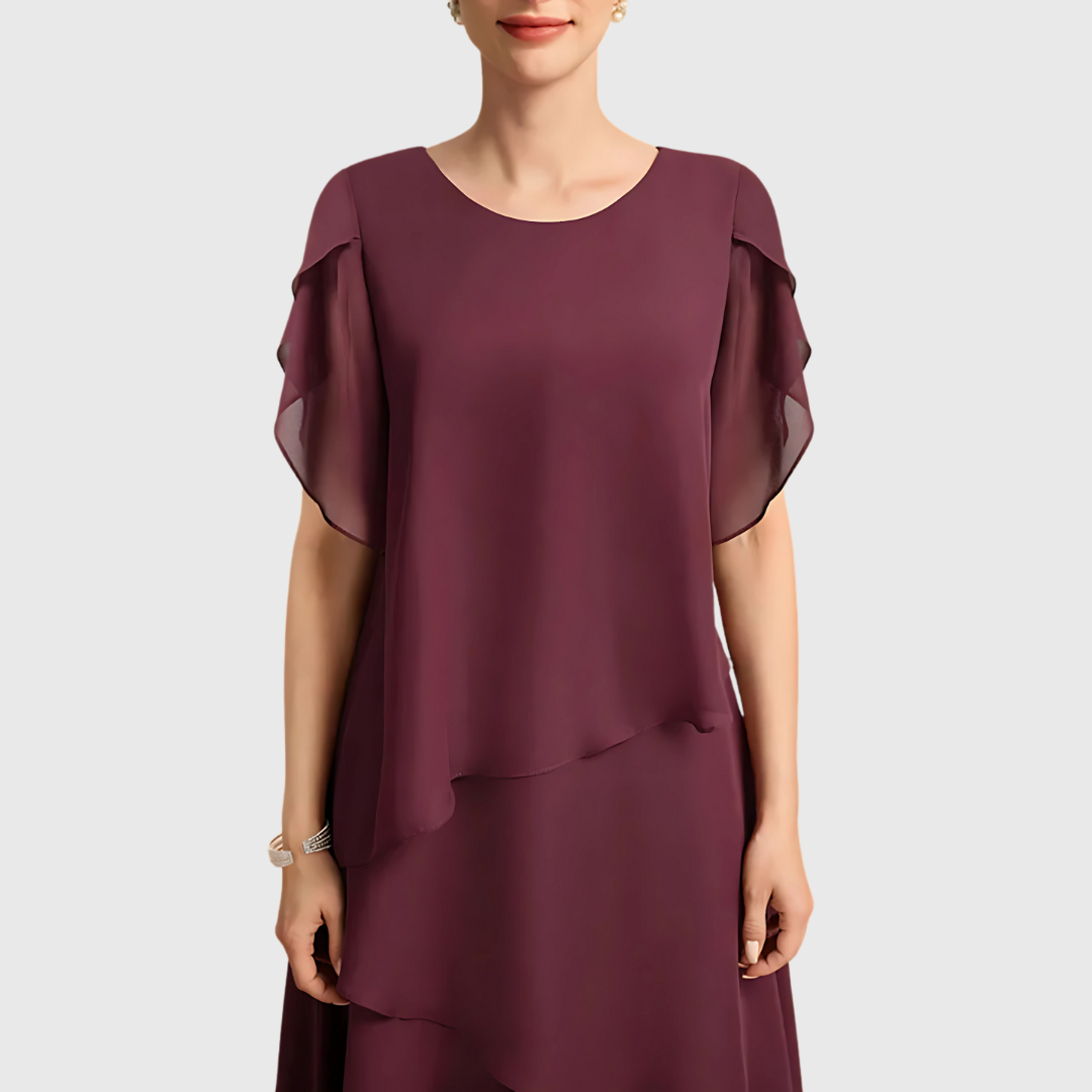 Bonnie – Layered Midi Dress for Special Moments