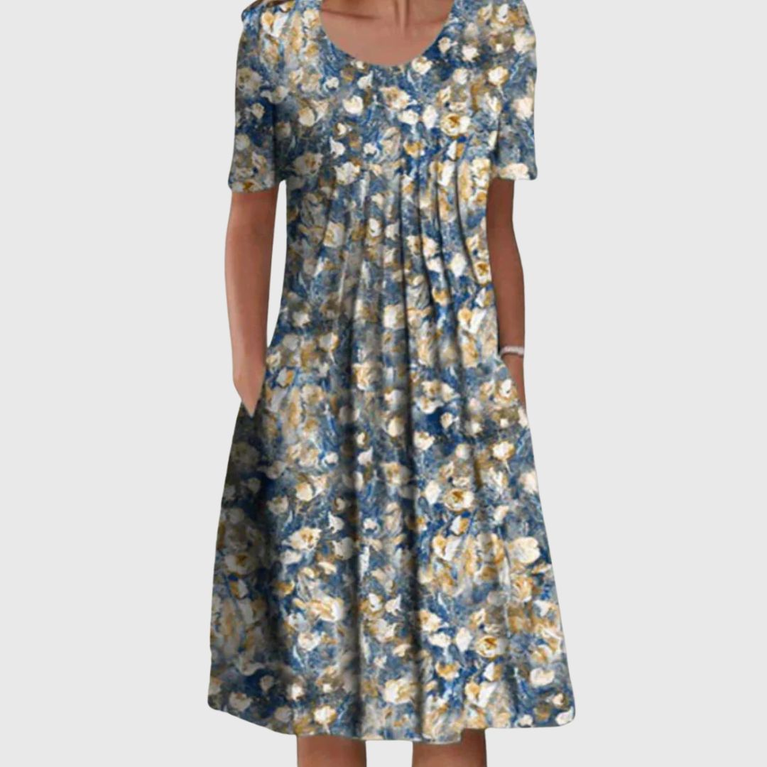 Isabel - Elegant Patterned Midi for Every Day