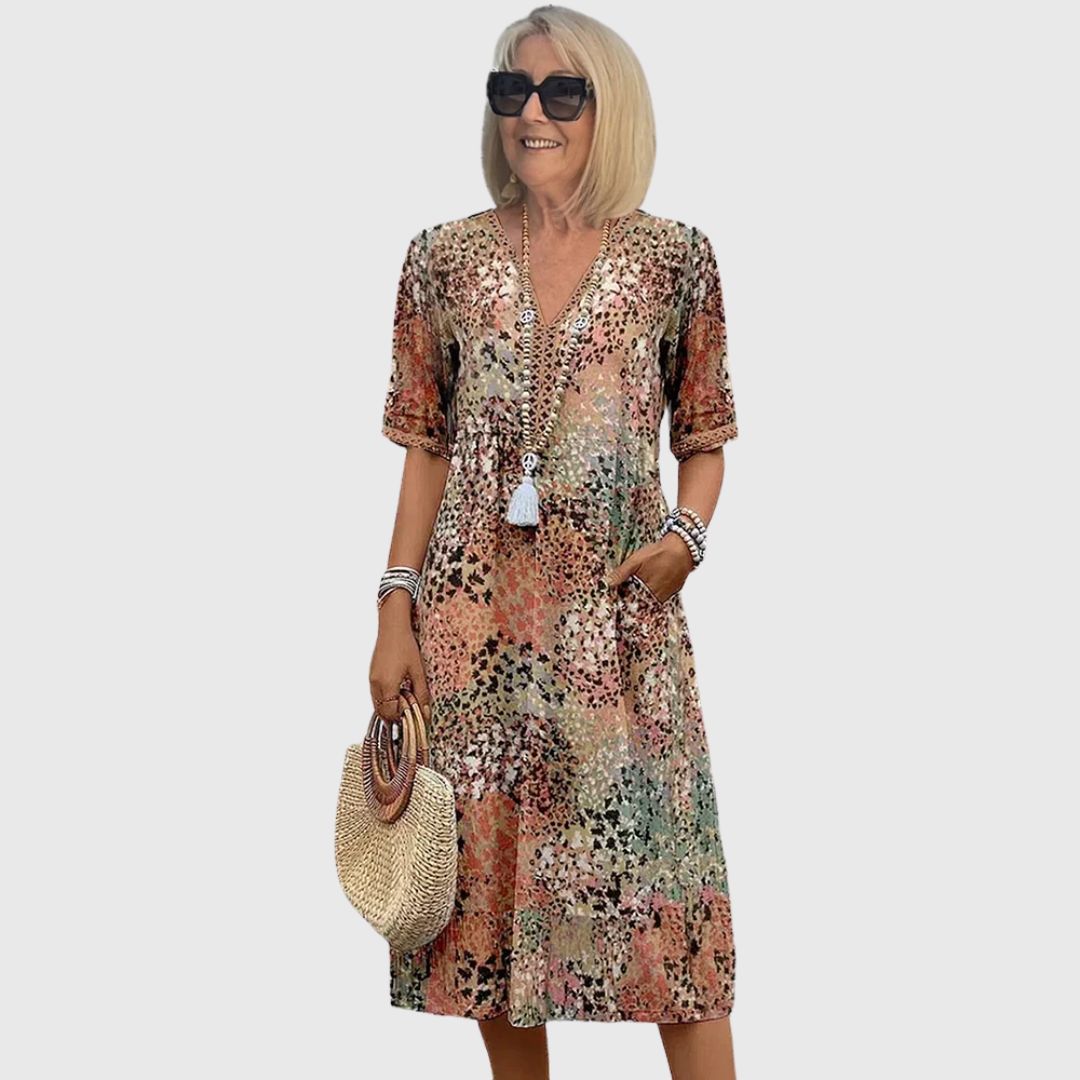 Grace - Feel Beautiful V-Neck Midi Dress