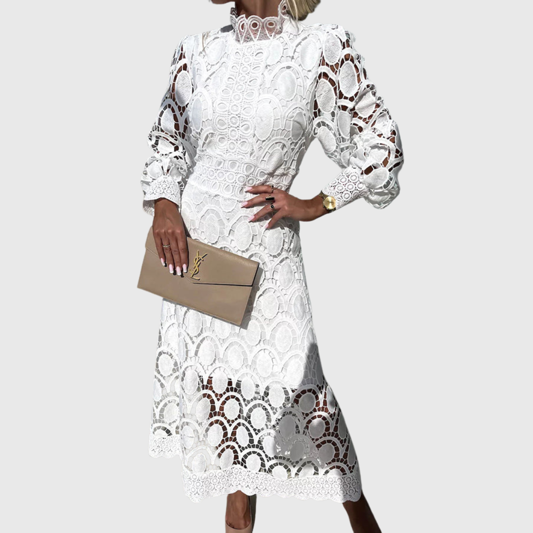 Maya – Soft Lace Dress with Elegant Ease