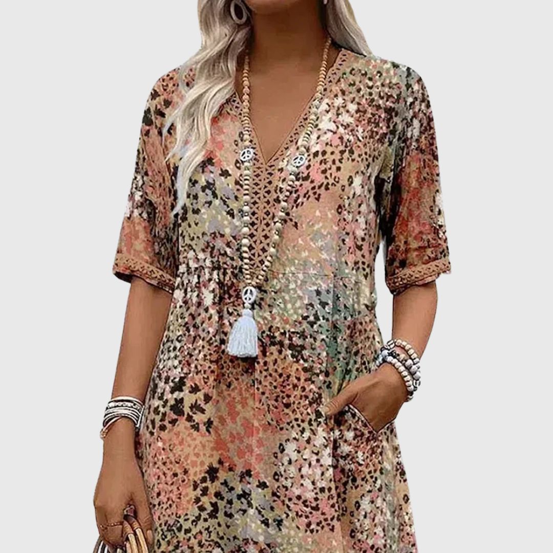 Grace - Feel Beautiful V-Neck Midi Dress