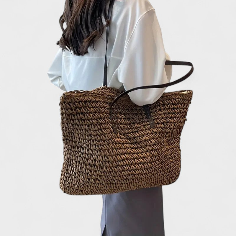 Georgiana – Woven Tote with Everyday Elegance