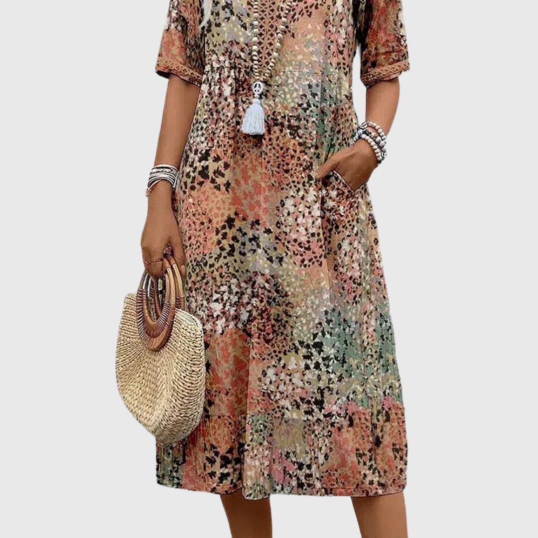 Grace - Feel Beautiful V-Neck Midi Dress