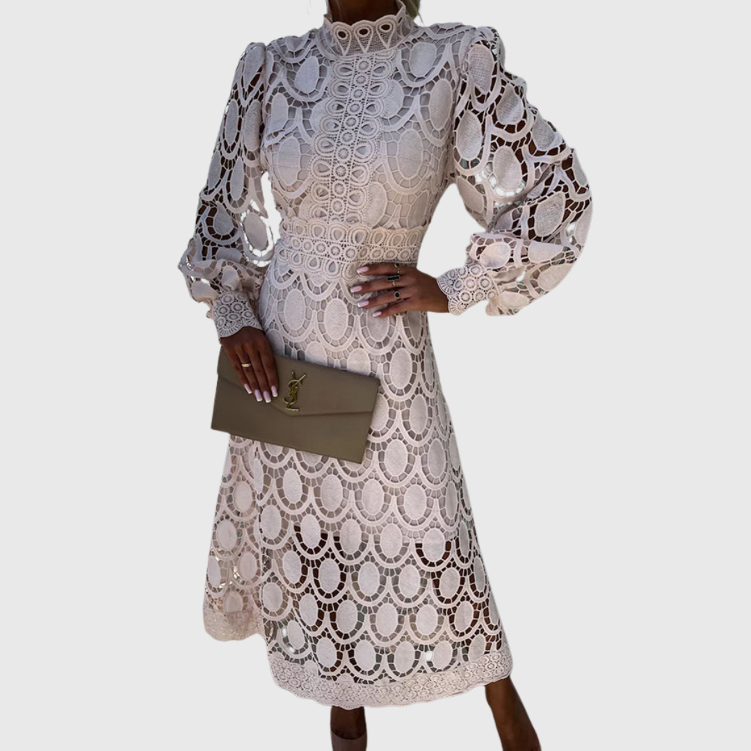 Maya – Soft Lace Dress with Elegant Ease