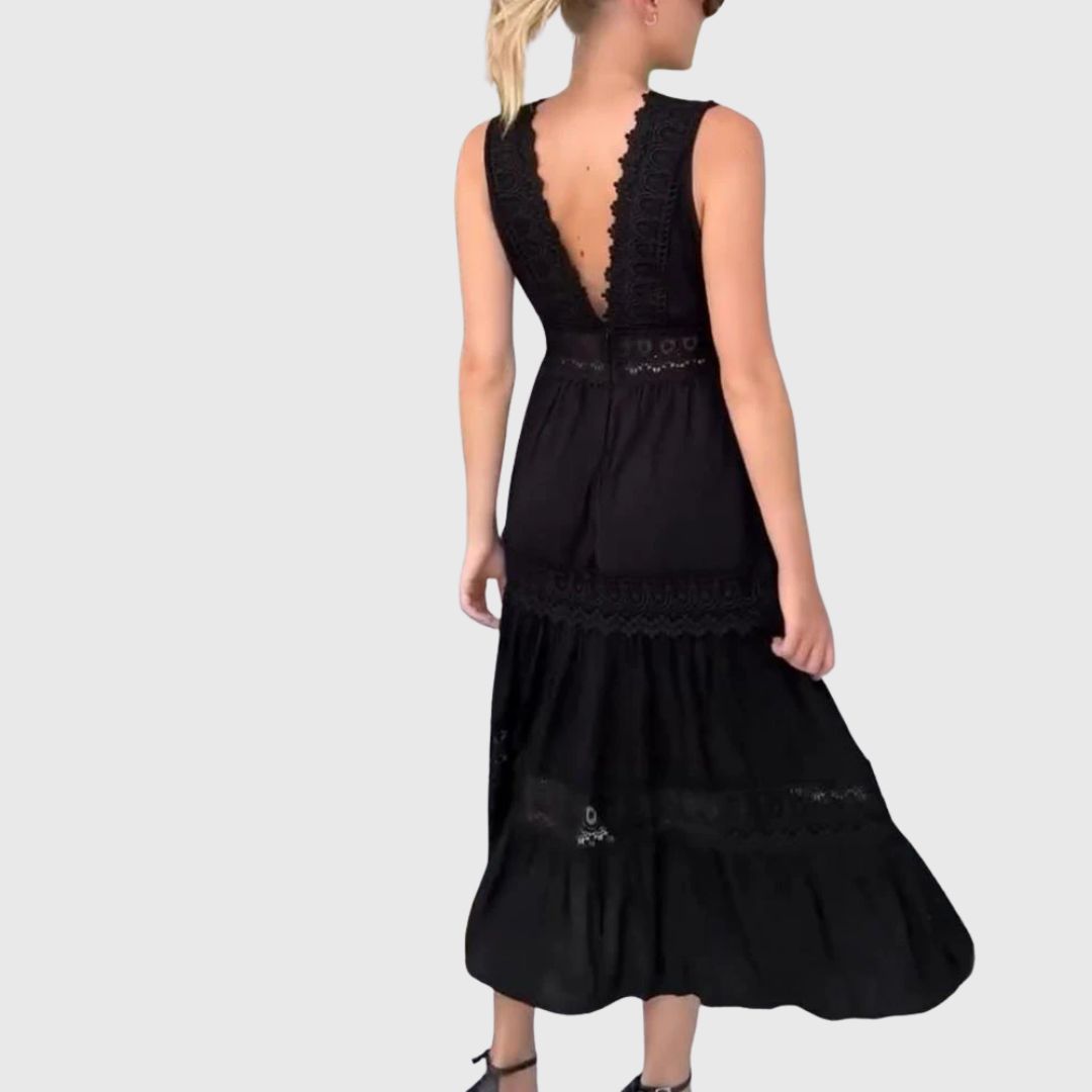 Iris - Boho Grace Midi Dress