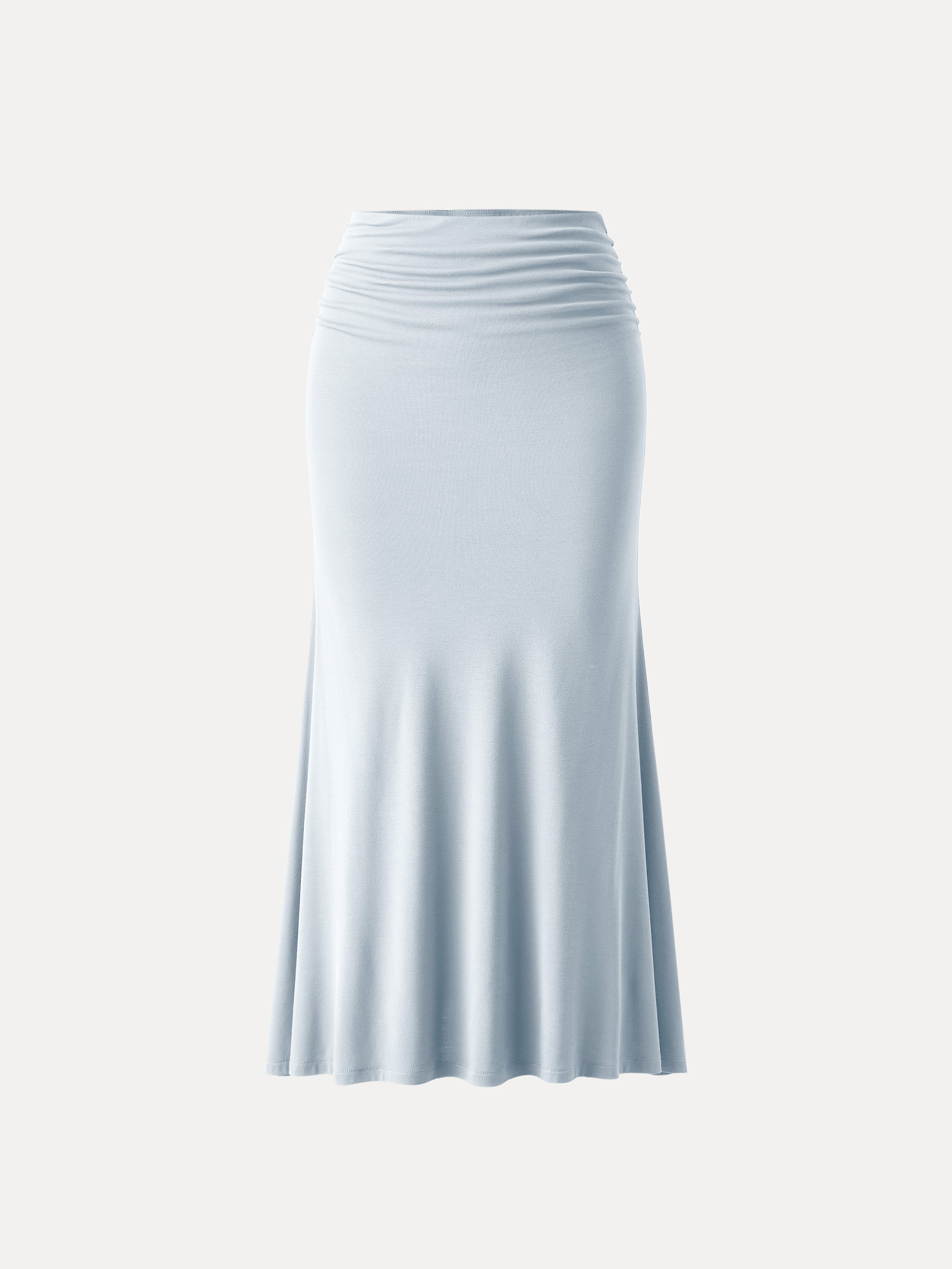 Classic Side Ruched Mermaid Maxi Skirt