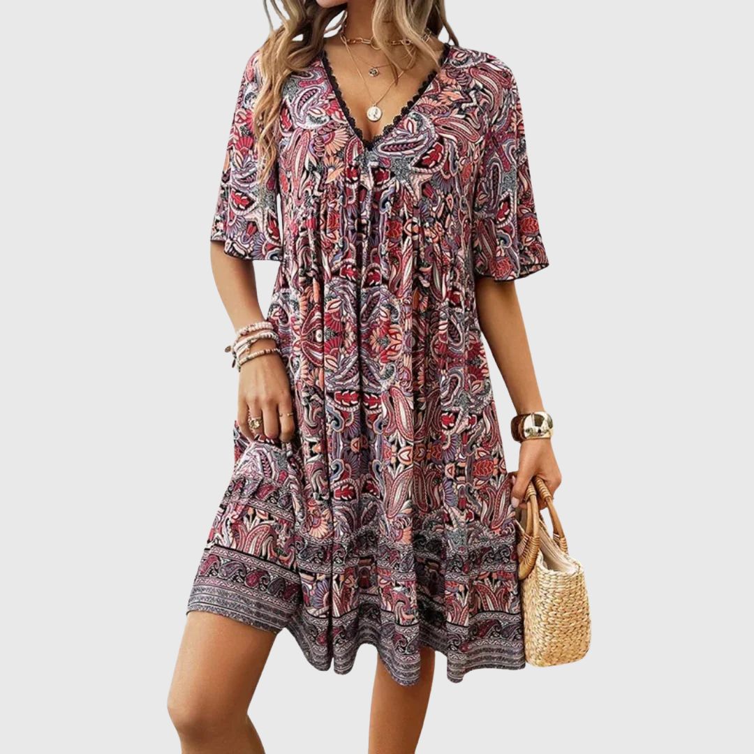 Amelia – Light Printed Dress with a Soft, Easy Shape