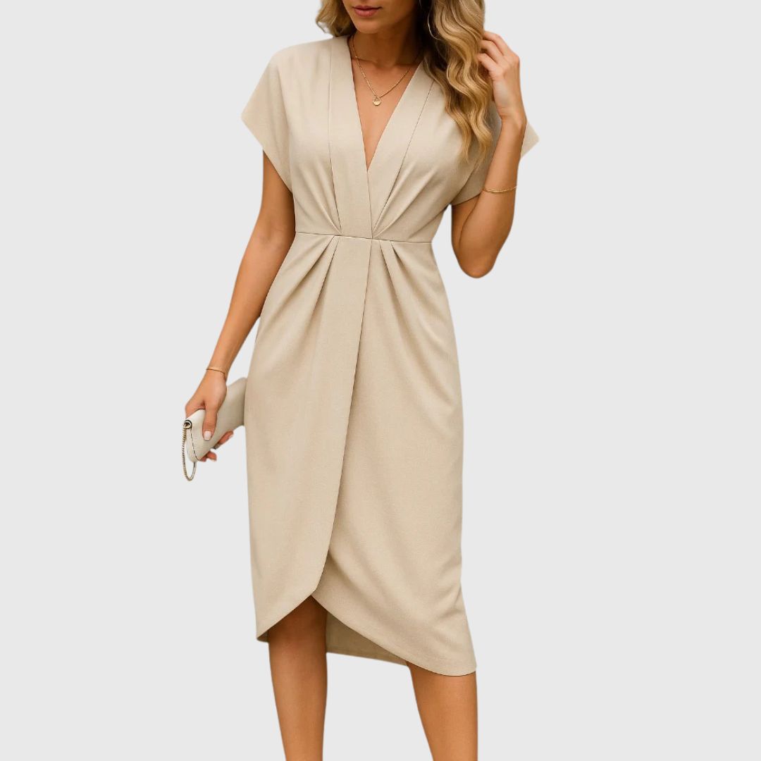 Dakota – Soft Drape Dress with Timeless Grace