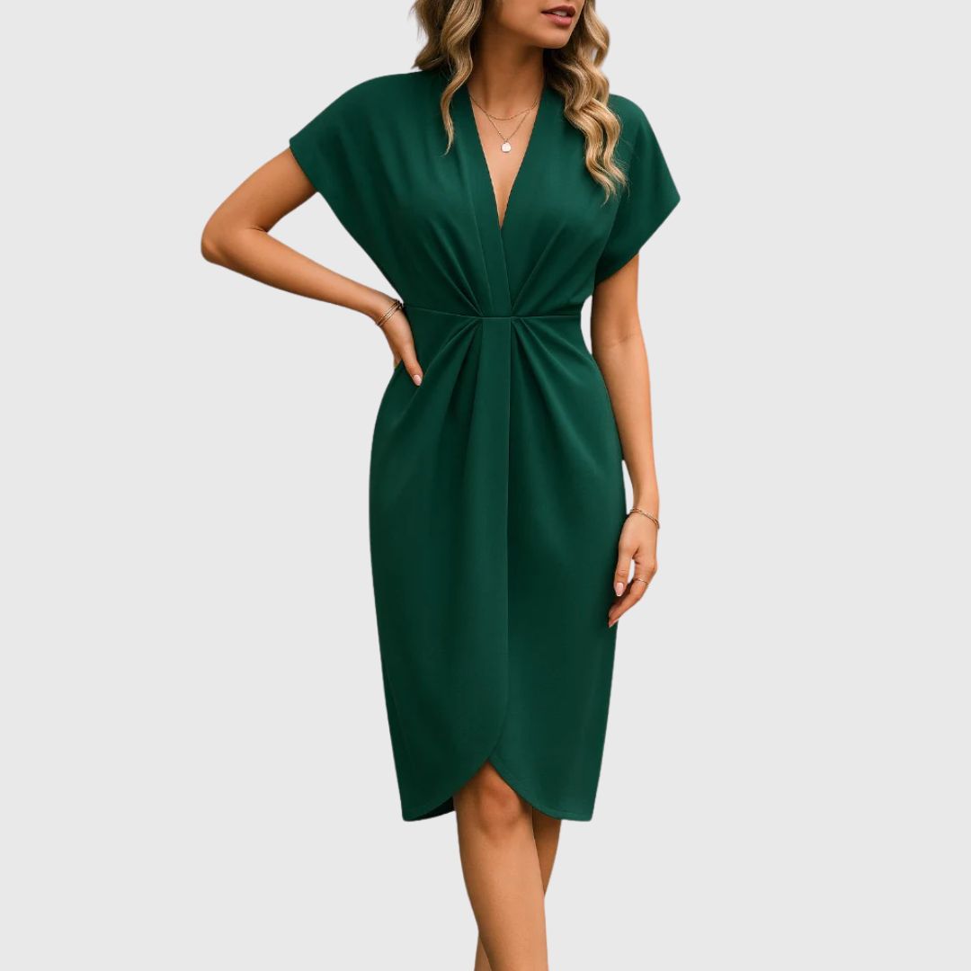 Dakota – Soft Drape Dress with Timeless Grace