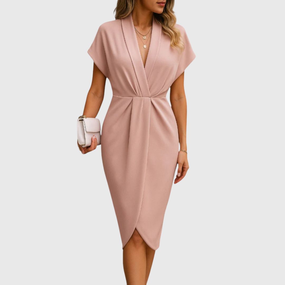 Dakota – Soft Drape Dress with Timeless Grace