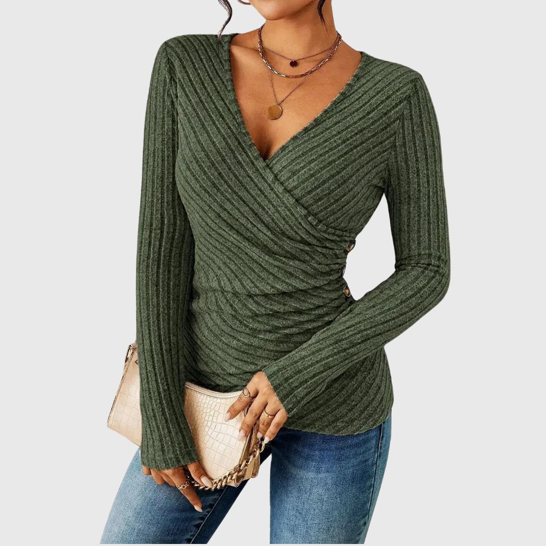 Jemma – Long Sleeve Top with a Gently Shaped Fit