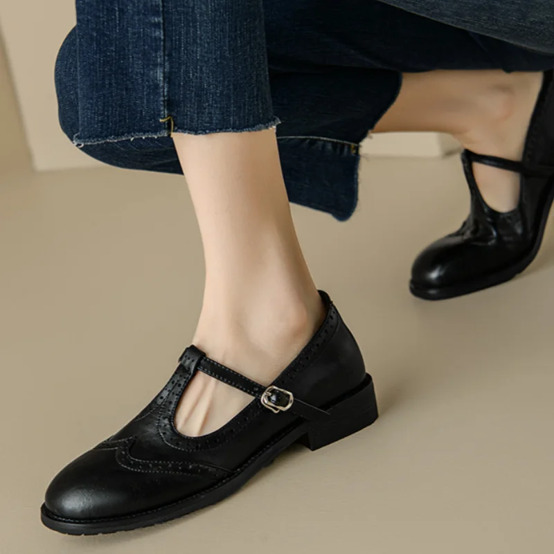 Modern Elegant T-Strap Mary Janes