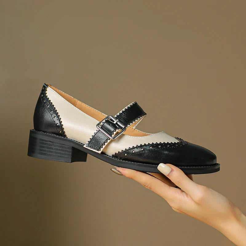 velora | Miana Leather Mary Janes