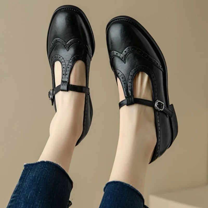 Modern Elegant T-Strap Mary Janes