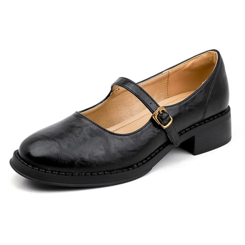 Elva Classic Comfort Mary Janes Made Of Leather