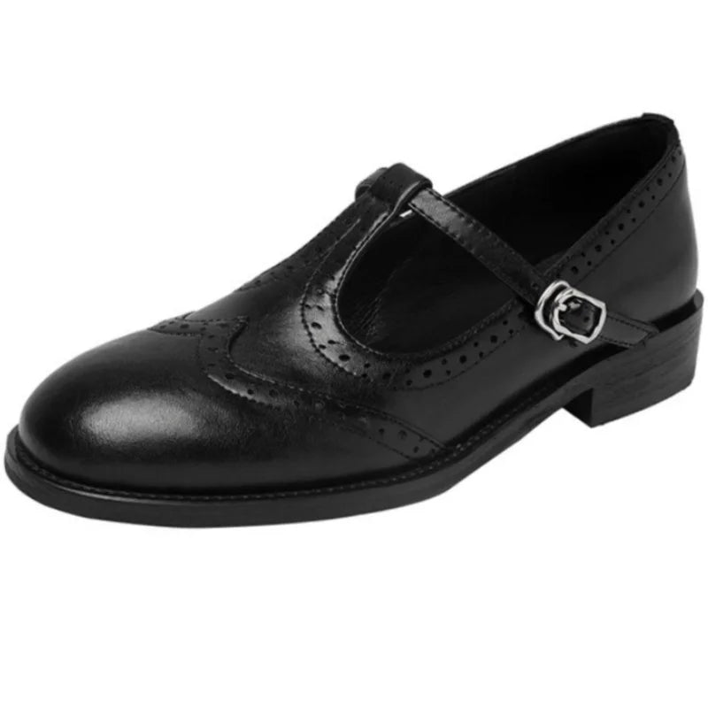 Modern Elegant T-Strap Mary Janes