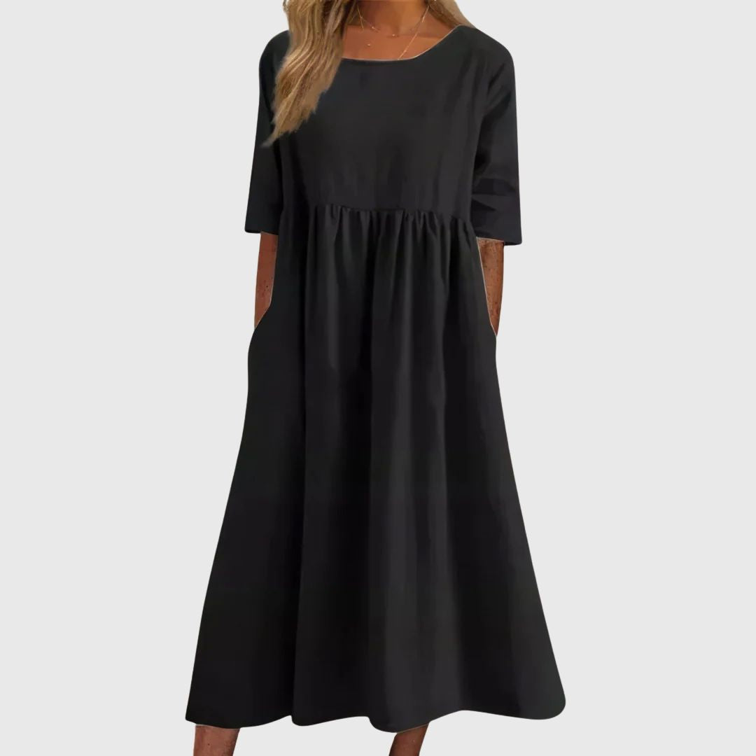 Susan - Midi dress with tummy coverage