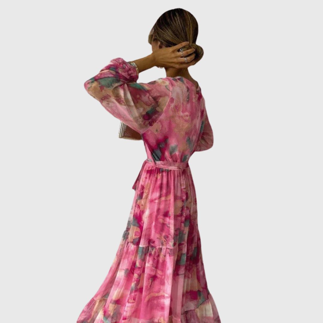 Taylor – Pleated Maxi Dress with Soft Movement