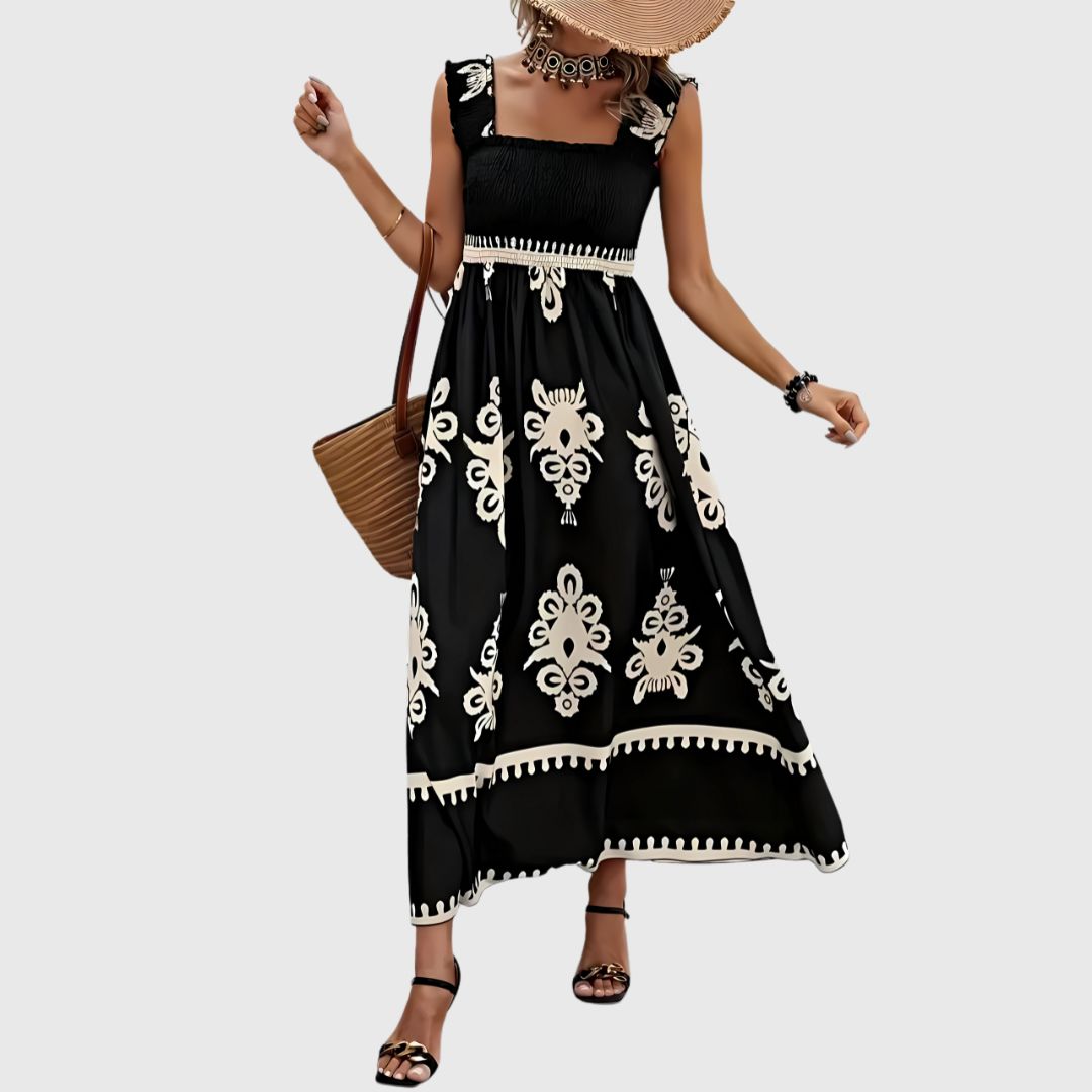 Valerie – Lightweight Printed Dress with a Soft, Sleeveless Cut