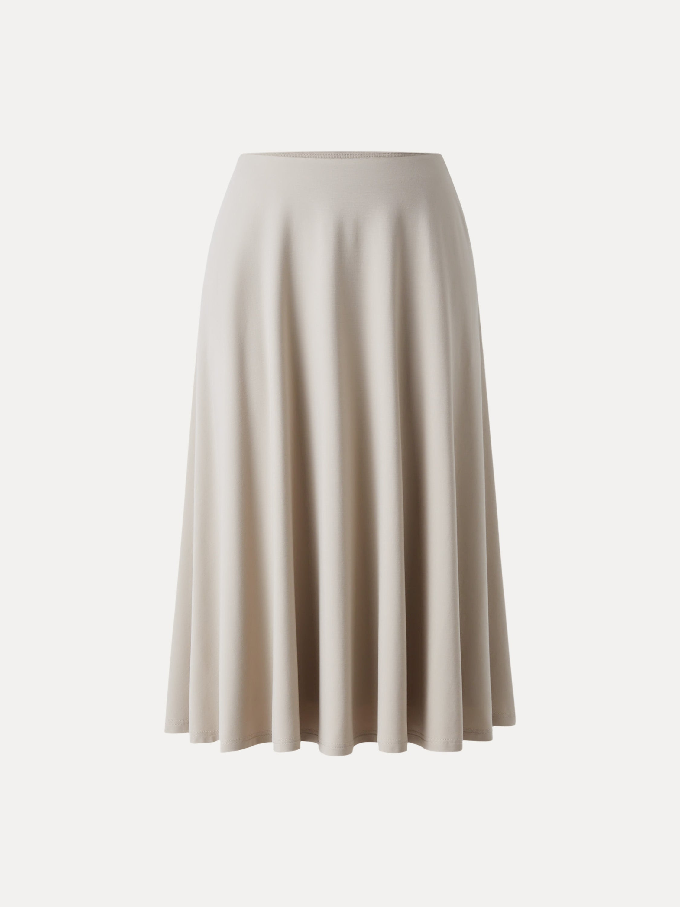 Icy Ponte A-line Midi Skirt with Pockets