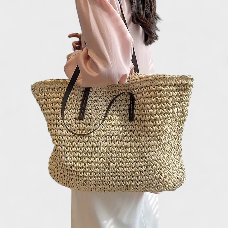 Georgiana – Woven Tote with Everyday Elegance