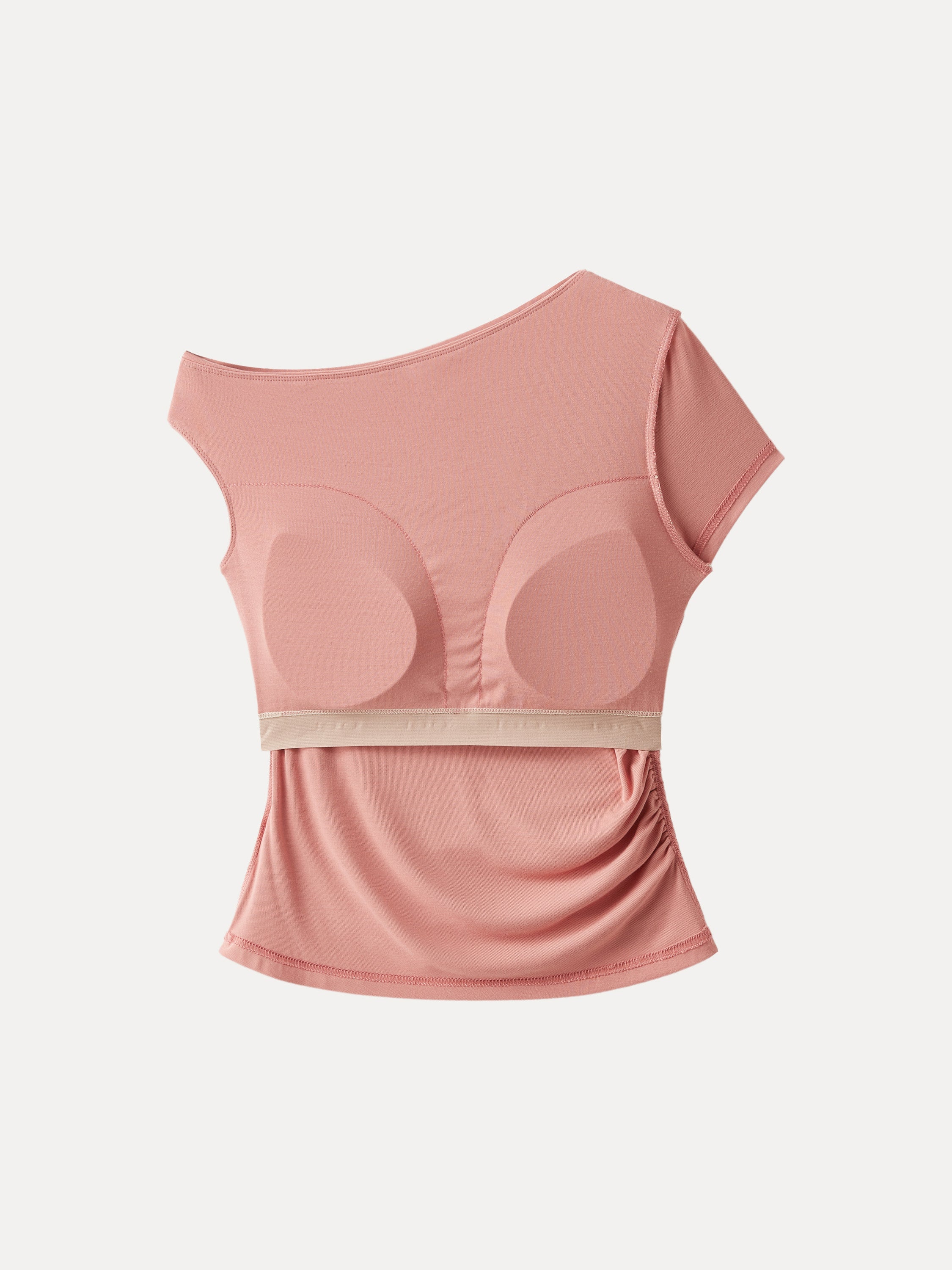 Asymmetrical Cold Shoulder New Airy Brami Top