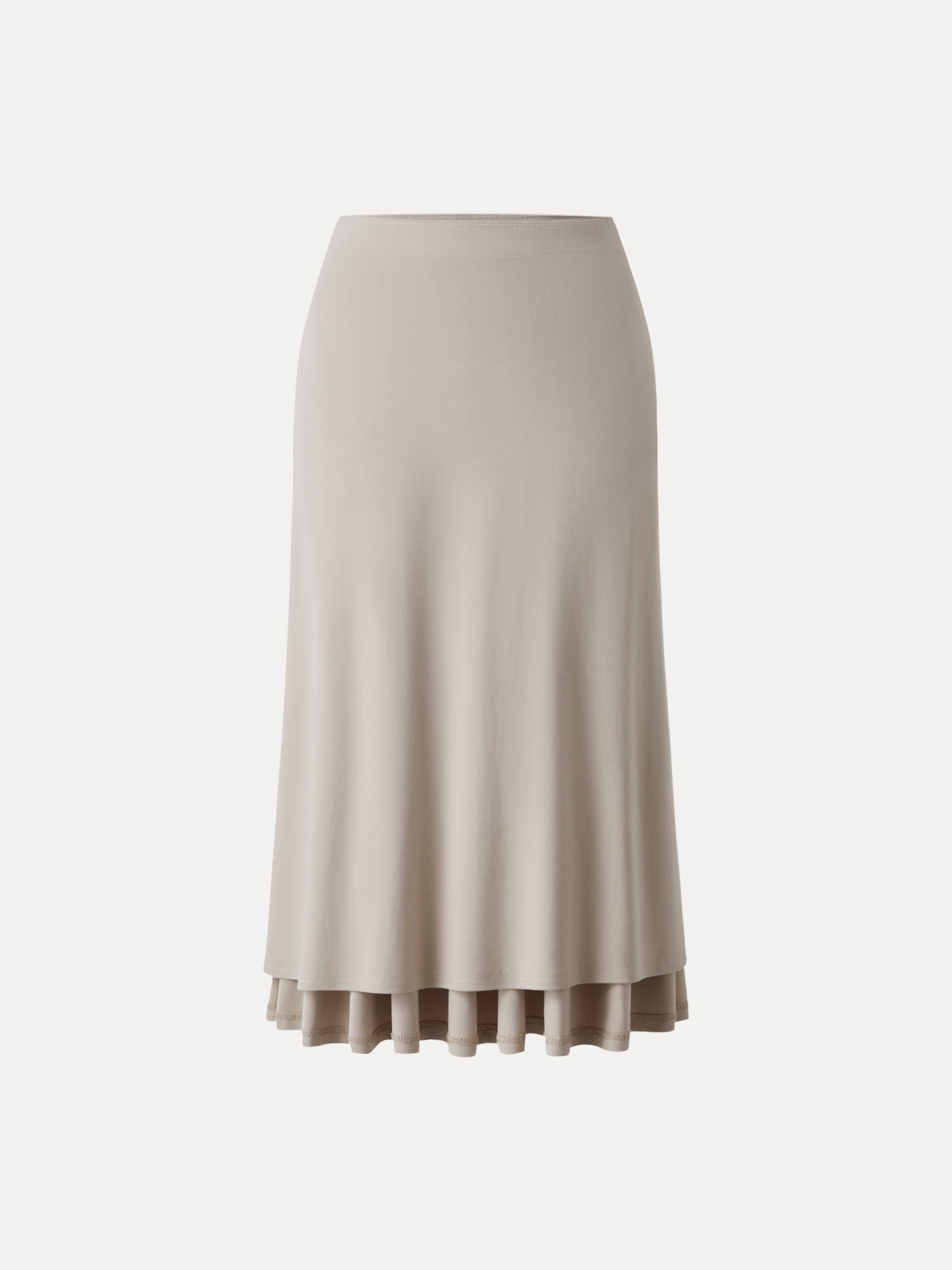 Icy Ponte A-line Midi Skirt with Pockets