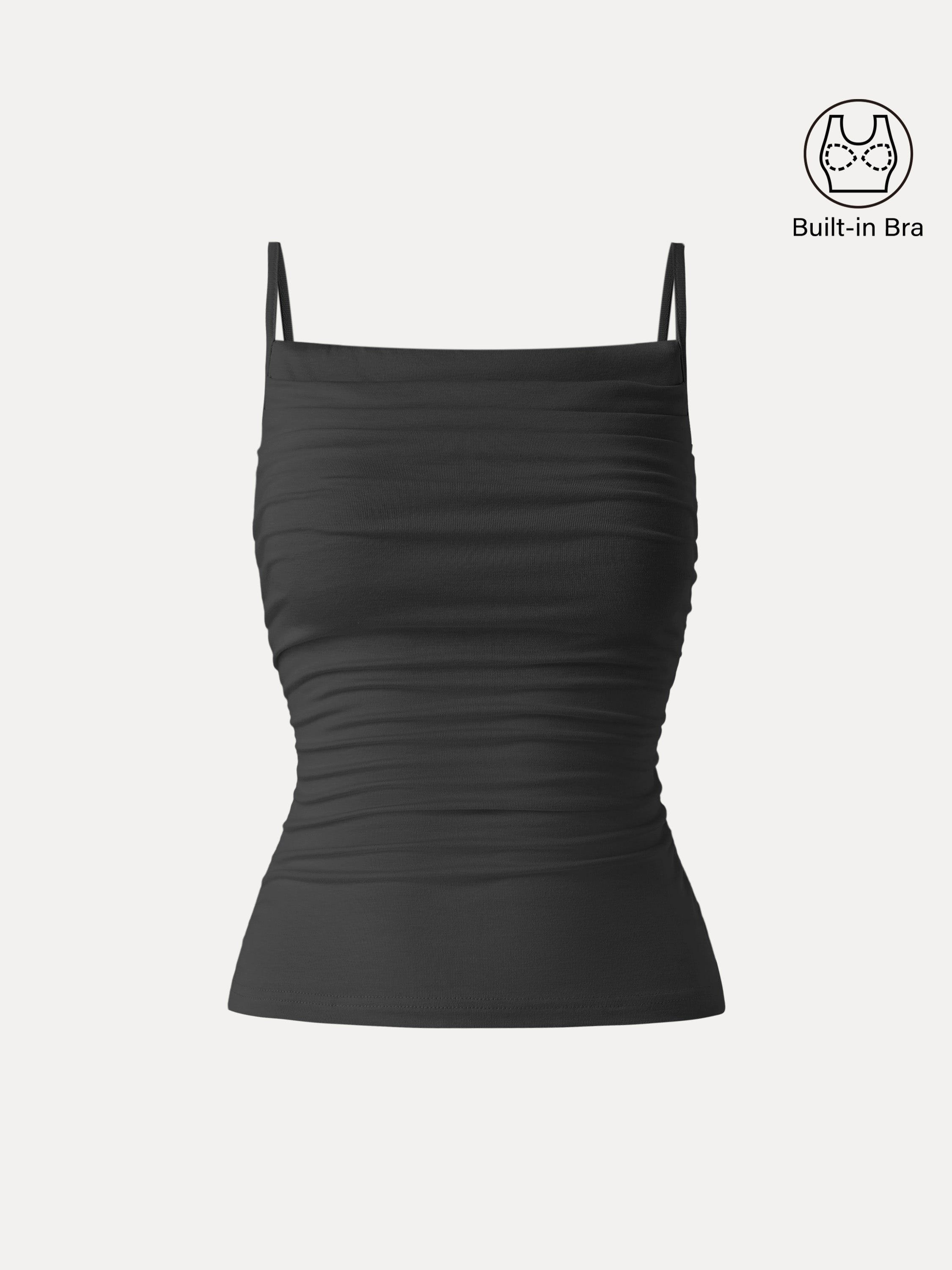 Adjustable Spaghetti Straps Side Ruched New Airy Brami
