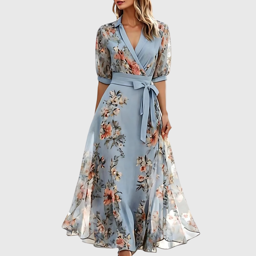 Emily – Floral Midi Dress with Everyday Grace