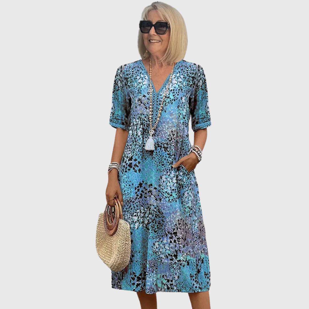 Grace - Feel Beautiful V-Neck Midi Dress