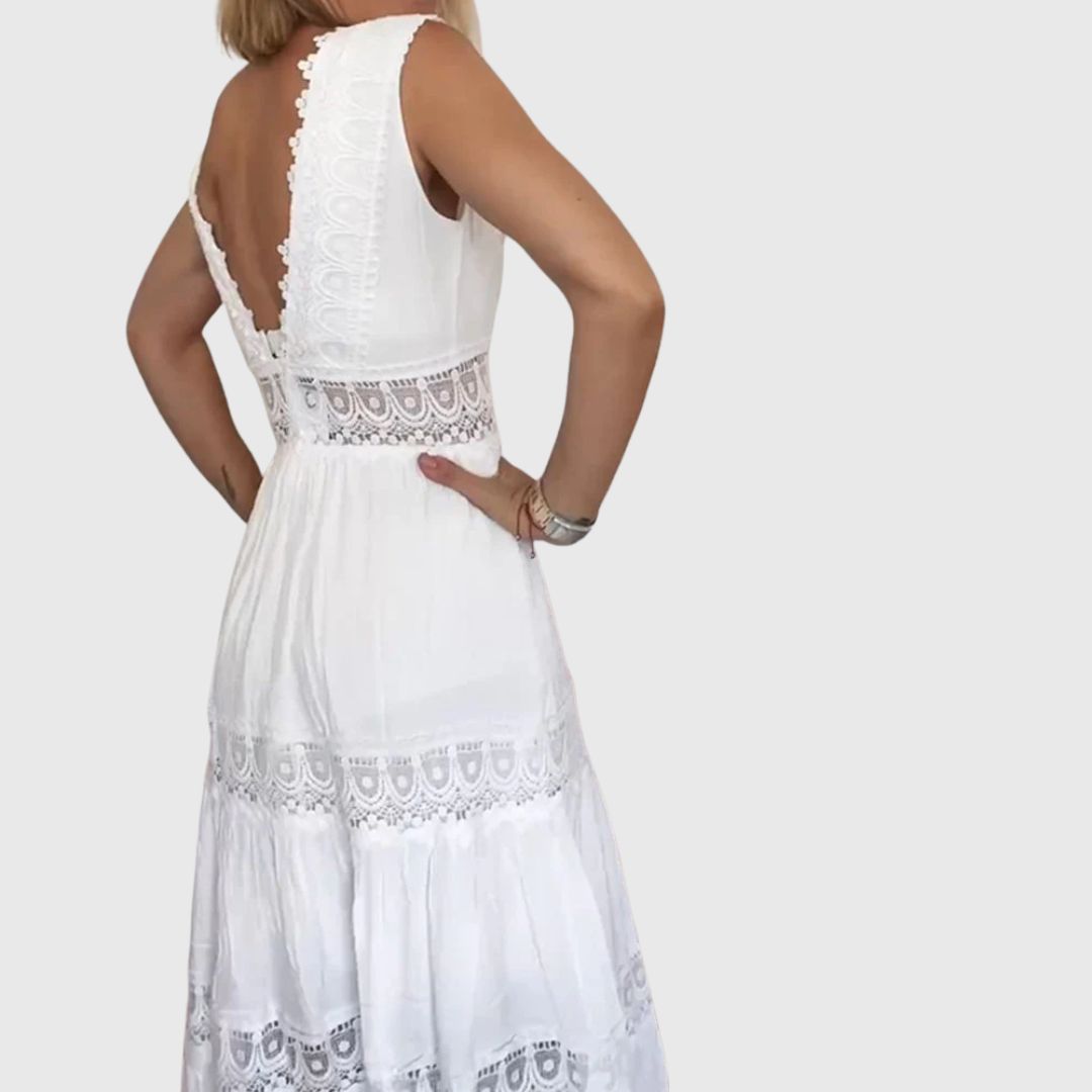 Iris - Boho Grace Midi Dress