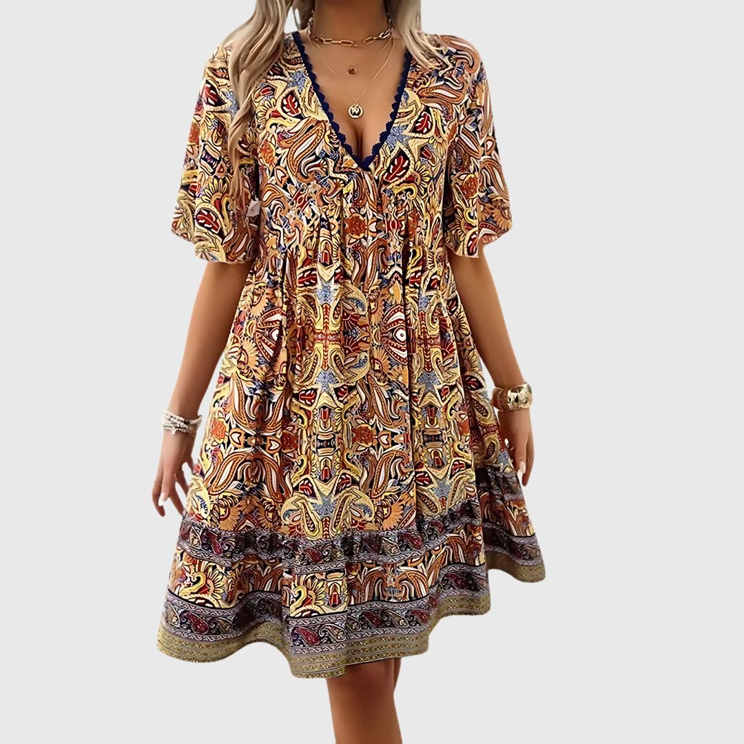 Amelia – Light Printed Dress with a Soft, Easy Shape