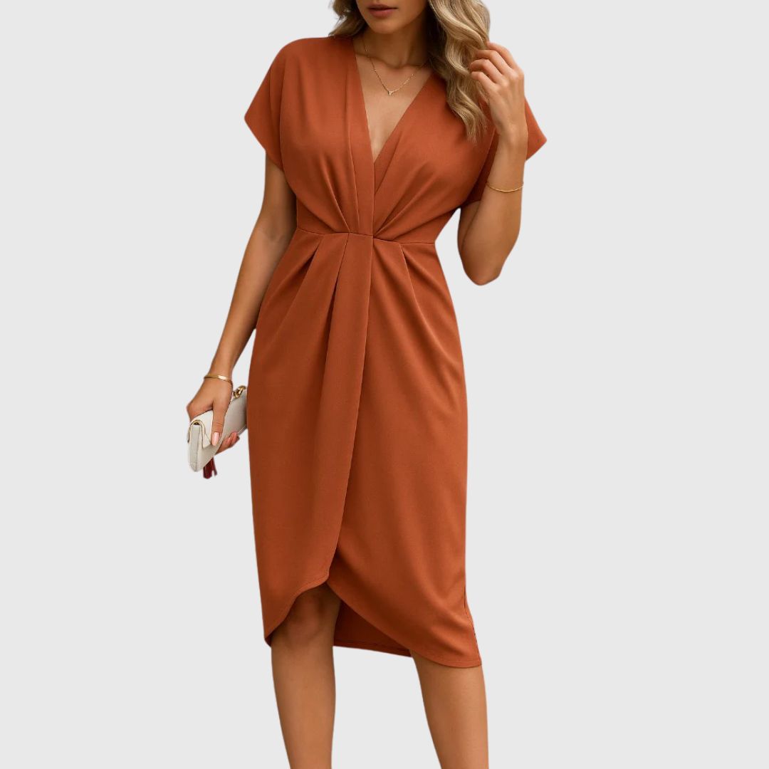 Dakota – Soft Drape Dress with Timeless Grace