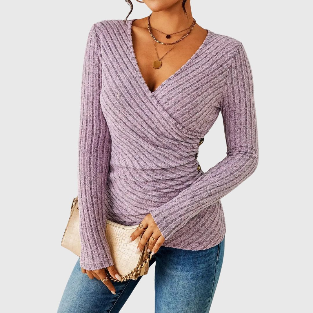 Jemma – Long Sleeve Top with a Gently Shaped Fit