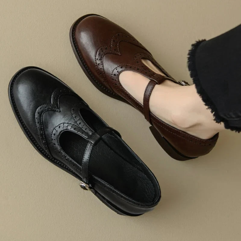 Modern Elegant T-Strap Mary Janes