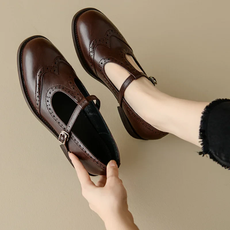 Modern Elegant T-Strap Mary Janes