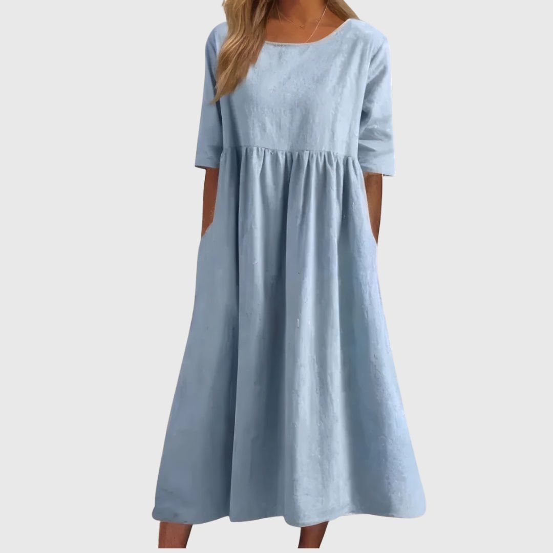 Susan - Midi dress with tummy coverage