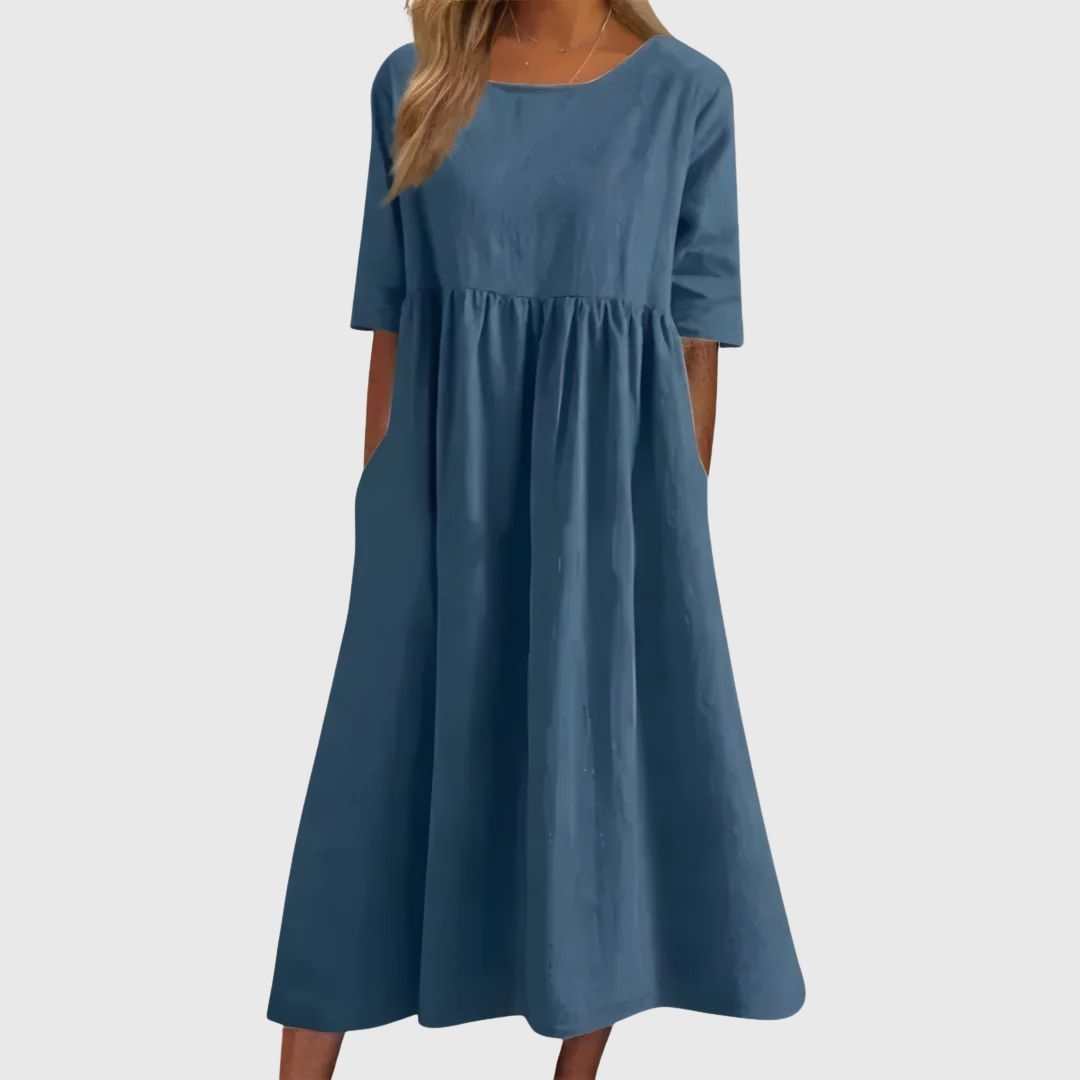 Susan - Midi dress with tummy coverage